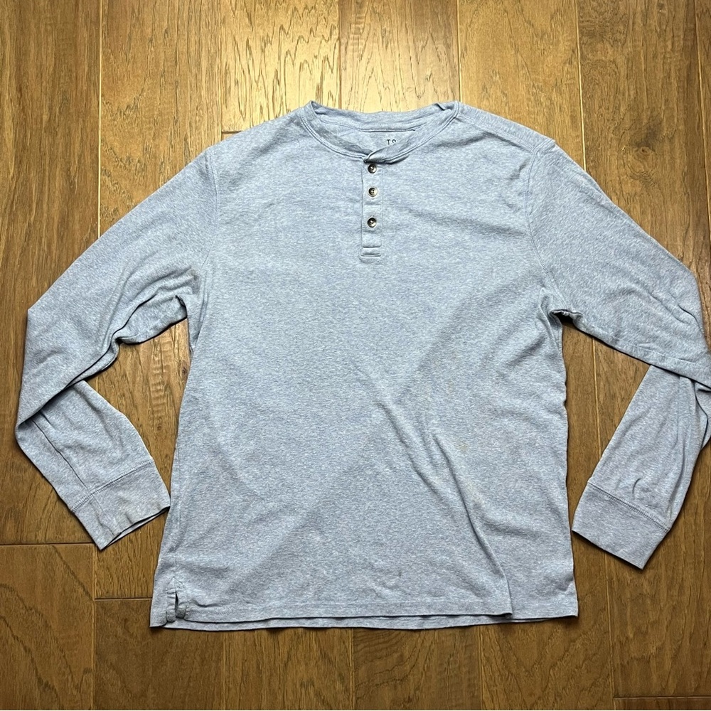Men's Gray Henley Shirt